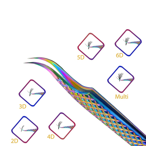 Pinzas de Acero Inoxidable Hechas en Pakistán para Extensión de Pestañas con Logotipo Personalizado para un Estilo de Pestañas con Punta Curva - Product Image 3