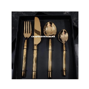 Cubiertos de metal hechos a mano únicos de metal recubiertos de colores que sirven como iniciadores de conversación en comidas al por mayor - Product Image 2