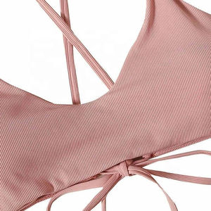 Ensemble de bikini personnalisé sexy pour femmes soutien-gorge de débardeur à motif floral et géométrique de meilleure qualité vente en ligne BASSE quantité minimale de commande - Product Image 2