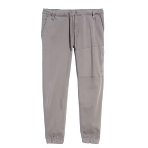 Pantalones de hombre lavados para hombre, pantalones de chándal para correr con patrón recto ligero, pantalones de Fitness informales con cordón - Product Image 1