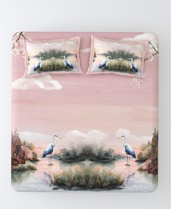 100% Cotton Eco-Friendly Portable Bed Sheet Set 3PCS <b>Bedding</b> Flatsheet + 2 Pillowcases 600TC - Product Image 1