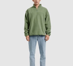 Sweat-shirt à fermeture éclair vintage pour homme, veste zippée à manches longues, pull d'entraînement athlétique décontracté, vêtements de sport en polaire XS pour l'hiver - Product Image 6