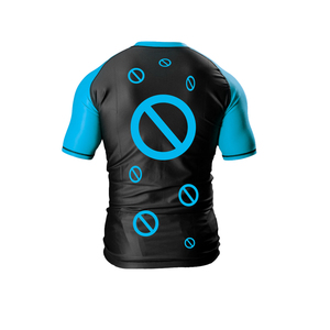 Deportes Jiu Jitsu BJJ Rash Guards, Mens BJJ, No GI, MMA Clasificado Manga corta Compresión Capa base Rash Guard - Product Image 2