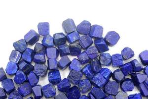 Potentes piedras preciosas sueltas de lapislázuli azul intenso 25 piezas calidad de grado 8-10 MM piedras preciosas naturales sin tratar - Product Image 3