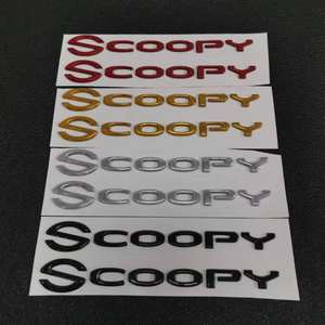 สัญลักษณ์3D สำหรับรถ<span class=keywords><strong>จักรยานยนต์</strong></span>สกูปปี้สำหรับตกแต่งโลโก้ตามสั่ง - Product Image 6