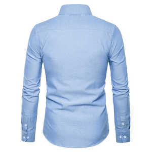 Men's Muscle Dress Shirts Slim Fit Stretch Long&Short Sleeve Casual Button <b>Down</b> Shirt Cotton Stretch Wrinkle-Free Shirts - Product Image 6