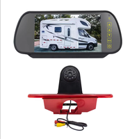 Kit Moniteur Miroir 7 pouces et Caméra de Freinage | 1080P OEM Compatible avec Transit Citroën Jumpy Peugeot Expert | Sécurité à l'arrière de la voiture imperméable et résistante à l'eau