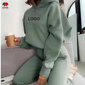 Survêtements de course décontractés légers respirants confortables en vrac techniques d'impression de quantité vêtements d'hiver femmes ensembles de survêtements - Product Image 1