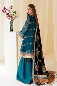 2024 SSUMAIRA COLLECTION Modest Dress Elegant <b>Embroidered</b> Chiffon Party Shirt Long Organza Velvet <b>Shawl</b> Dyed Raw Trouser - Product Image 3