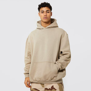 Sudaderas con Capucha de Felpa de Poliéster/Algodón Premium para Hombre, Talla Grande, Transpirables, con Estampado Digital, Lisas y Teñidas para Invierno - Product Image 4