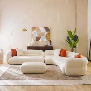 DREAMLIKE estilo minimalista moderno I Shape sofá conjunto muebles sala de estar esquina tela modular sofá conjuntos al por mayor personalizado OEM - Product Image 5