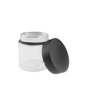 Frasco de mezcla de hierbas PET transparente resistente a los niños de 14oz de alta calidad con tapa CR Soluciones OEM/ODM para botellas de plástico M0342 - Product Image 2