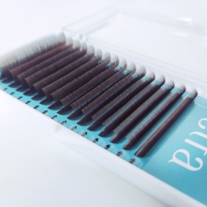 Extensiones de Pestañas Ombre Full Volume HY LON FIBER CC 0.10 Mix 8-15 D-DB ELFA Factory, Naturales, Suaves, de Alta Calidad - Product Image 1