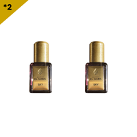 2*5ml Perfume en Roll-On con Aroma Amaderado Fresco, Concentrado, Sin Alcohol, Sets de Viaje y Mini Fragancias para Mujer, Botella de Vidrio, El Nabil