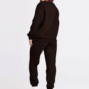 Survêtement en molleton deux pièces vintage personnalisé pour hommes, sweat à capuche délavé à l'acide, pantalons de survêtement, jogger, sérigraphie, hiver respirant - Product Image 6