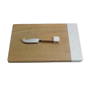 Planche à fromage en résine en bois bloc à découper forme Rectangle Durable outil de cuisson de cuisine Antique Fruits personnalisés lieu d'art indien - Product Image 5