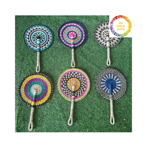 Eco-Friendly Seagrass Hand <b>Fan</b> for <b>Wall</b> Hanging Natural Handmade Home <b>Decor</b> Item for Wholesale Export Sale - Product Image 2
