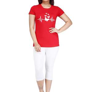 Nuevas camisetas para mujer Impresión de moda Mujeres Causal Manga corta Slim Fit Camisetas transpirables - Product Image 3