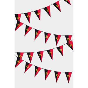 Angolan Triangular Flag Garland for Party Decorations - Product Image 1