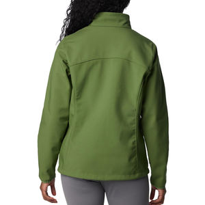 Meilleur fabricant de vêtements, vestes softshell pour femmes, MOQ faible, logo personnalisé, veste softshell zippée d'hiver pour femmes - Product Image 2