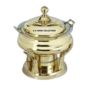 Plat à friture en métal d'acier inoxydable d'élégance avec le style traditionnel parfait pour des mariages restaurants et des occasions - Product Image 5