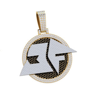 Captivant luxe Moissanite pendentif breloque 925 argent rond brillant coupe VVS2 bijoux fins cadeau pour hommes et femmes - Product Image 5