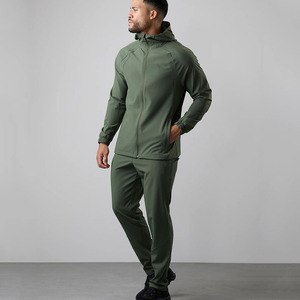Conjunto Deportivo de Invierno para Hombre, Personalizado con Logotipo, 100% Algodón, Resistente al Viento, Absorbente de Sudor, para Gimnasio, Entrenamiento y Ejercicio - Product Image 1