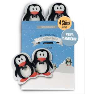 Lot de 4 chauffe-mains électriques pingouin portables, alimentés par USB/batterie, pour la maison, la chambre, la voiture, le garage, le salon, avec fonction d'éclairage - Product Image 2