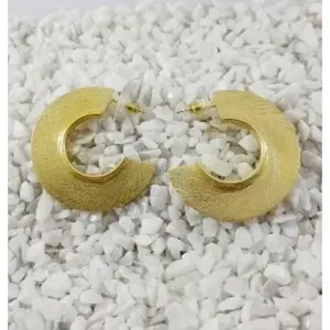 Brass Gold Plated Christian Drop <b>Earrings</b> with <b>Opal</b> for Anniversary - Product Image 3