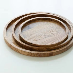 Plateau en bois fabriqué à la main avec calligraphie arabe parfait pour servir des bonbons aux dattes et l'affichage du Ramadan - Product Image 1