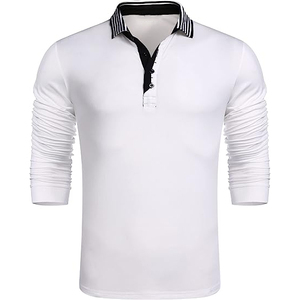 New Arrival Latest <b>Design</b> Men's Top Cotton Casual Lightweight Breathable Quick Dry Multicolor Solid Polo Neck T-Shirt - Product Image 3