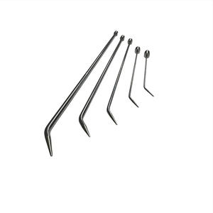 Balti Edition, 5 piezas, punta afilada, herramientas de reparación de abolladuras sin pintura de una sola curva, mango giratorio 360, acero de resorte blanco - Product Image 2