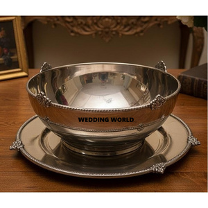 Hot Selling New Metal <b>Chocolate</b> Bowl Silver Finished <b>Wedding</b> Decorative Sweet Bowl Best Selling Fancy Metal <b>Chocolate</b> Bowl - Product Image 1