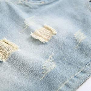 กางเกงยีนส์กางเกงขาสั้นออกกำลังกายแบบลำลอง - Product Image 6