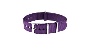 Correa de Reloj Deportiva Unisex N017 Violeta, Transpirable, de Nailon Ajustable, Ligera y Suave, de 18-22 mm, Resistente al Agua, con Hebilla de Acero Inoxidable - Product Image 4