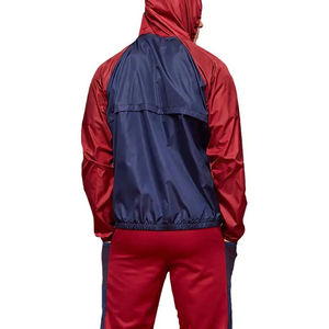 Chándal cortavientos de entrenamiento con cremallera completa y panel de malla transpirable superventas para hombre con bolsillos, servicio OEM de talla Premium - Product Image 3