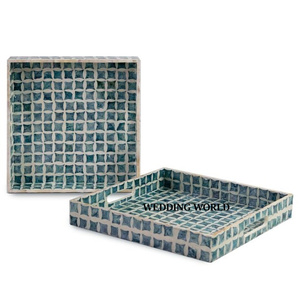 Table Ware Plateau À Chocolat Meilleure Vente Designer Forme Rectangle À La Main Vente Chaude En Gros De Luxe Nouveau Plateau À Chocolat - Product Image 3