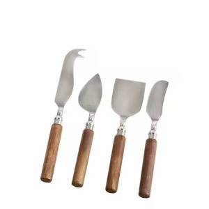 Rose Gold Cheese Knife Set Polka <b>Dot</b> Handle Dishwasher Safe Eco-Friendly Stainless Steel Blades for Slicing Serving Entertaining - Product Image 2