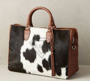 กระเป๋าโท้ทสะพายไหล่หนังวัวแบบพับได้กระเป๋าสะพายไหล่หนังวัวทำมือออกแบบได้ตามต้องการ - Product Image 1