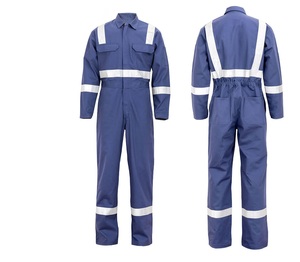 Combinaison de travail en coton personnalisée avec logo, bleu, orange, jaune, antibactérienne, uniforme pour ouvriers du bâtiment - Product Image 6