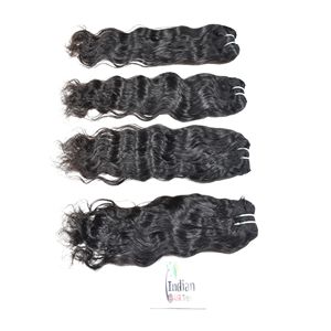 Paquetes de Cabello Humano Virgen Natural Sin Procesar, Ondulado, Cutícula Alineada, Vietnamita, Doble Trama a Máquina, Color Negro, Fabricantes - Product Image 5