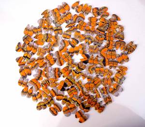 Par de cabujones de jaspe de abejorro Natural de alta calidad, piedras preciosas de cuarzo sueltas, proveedor de precios al por mayor de La India para la fabricación de joyas - Product Image 3