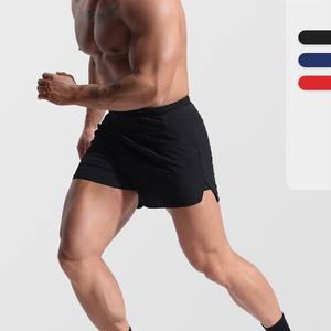 Pantalones cortos para correr con cintura Mest Pocket Sport Gym Pantalones cortos de secado rápido de 2 capas Venta al por mayor Logotipo personalizado 2 en 1 Pantalones cortos DDP Envío - Product Image 2