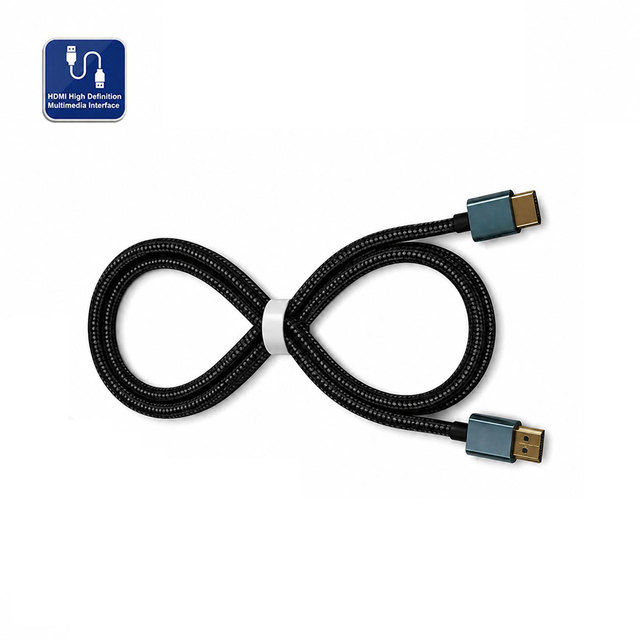 48Gbps High Definition Multimedia Interface 2.1 Braided Cable  Supports 8K 60Hz, 4K 120Hz, PET Exterior