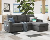 Großhandel L-förmiges Lounge-Schlafsofa mit Stauraum Funktionales Dreisitzer-Set für Wohnzimmer oder Schlafzimmer für Hotels