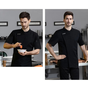 Camisa de Chef Profesional de Manga Corta para Hombre, Uniforme de Cocina Transpirable para Cocinar, Hornear y Catering, Ropa de Trabajo, Tallas Grandes Disponibles - Product Image 2