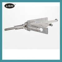 Outil de décodage automatique Lishi 2 en 1 pour véhicules Toyota avec allumage Toy43AT en acier inoxydable, serruriers automobiles professionnels