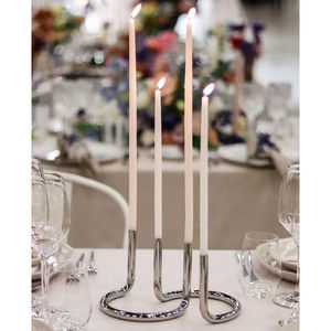 Candelero de metal más vendido, candelabro de decoración de mesa de diseño vintage, candelabro de oro rosa gris de primera calidad y candelabro de oro - Product Image 5