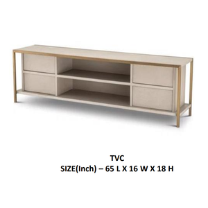 Meuble moderne de luxe minimaliste en bois avec tiroirs Meuble de télévision convertible pour salon ou hôtel Meubles d'Inde - Product Image 2