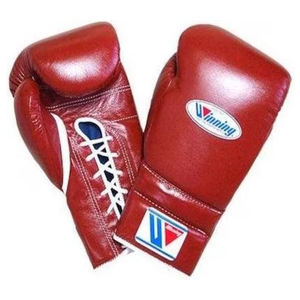 Gants de boxe Winning Style personnalisés avec logo, en cuir de vachette véritable, à lacets, pour entraînement et sparring, 8oz-16oz, vente en gros - Product Image 4
